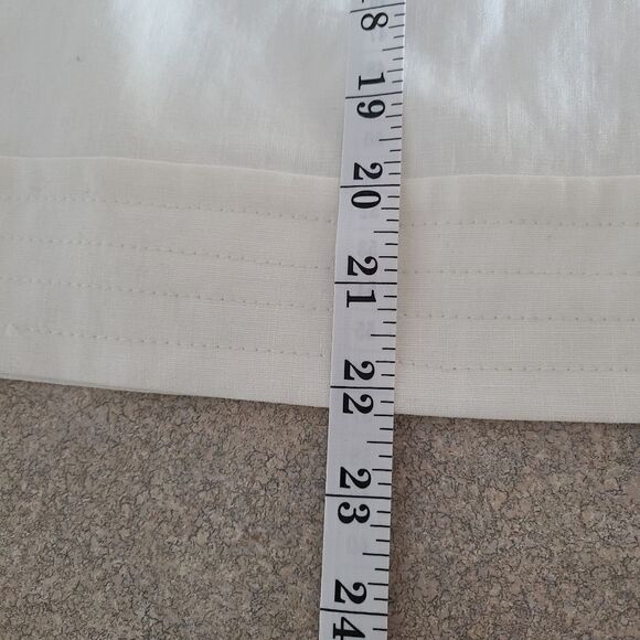 Teenflo White 100% Linen Mini Pencil Skirt 8 - Picture 6 of 7